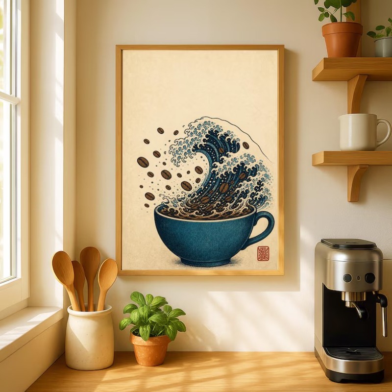 โปสเตอร์ภาพวาดบนผ้าใบลายอาหารญ - Japanese Lifestyle And Food บทวิจารณ์และราคา