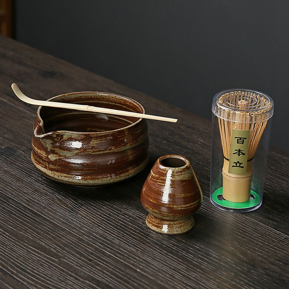 4PCS ใหม่ไม้ไผ่เซรามิคญี่ปุ่น  - Bamboo Whisk Chasen บทวิจารณ์และราคา